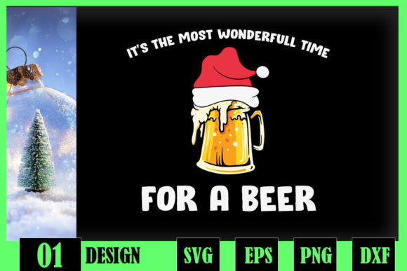 A Cricut-Friendly Design for Playful Beer & Christmas Crafts