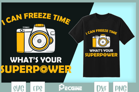A Freeze Time Graphic for T-Shirt Designers and Bloggers