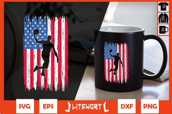 A Graphic Designer's Review of Basketball American Patriotic Flag Assets