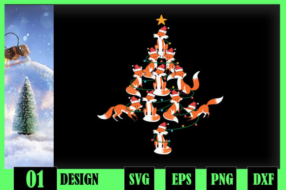 A Graphic Designer’s Review of Fox Christmas Tree Foxes Xmas for Crafts