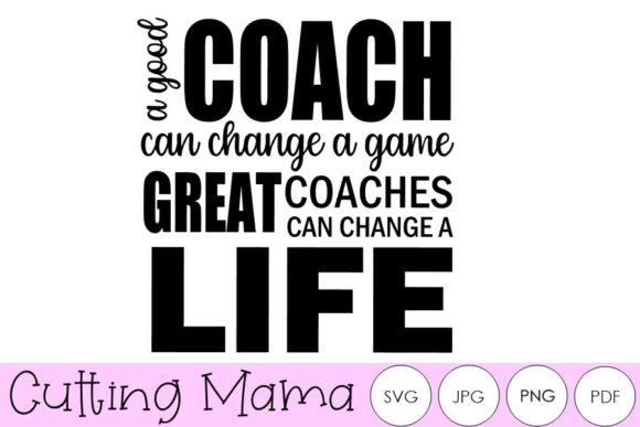 A Great Coach Design for Crafts and Graphics Marketing