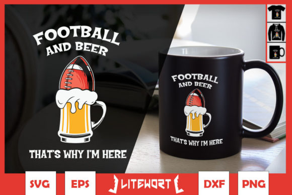 Football and Beer Graphics: Crafts and Casual Branding