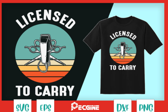 Licensed to Carry Vintage Barber Tools: A T-Shirt Graphics Review