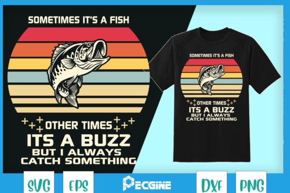 Sometimes It's a Fish Funny Fishing Embroidery Review