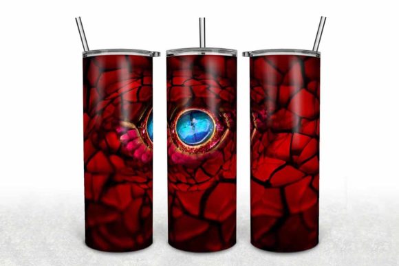 The Red Eye Dragon Tumbler Wrap Graphics Asset Review